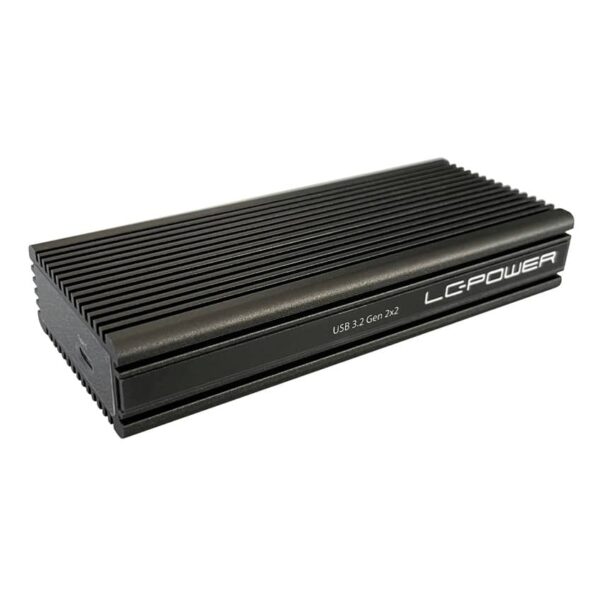 Enclosure LC Power LC-M2-C-NVME-2X2 - M.2 NVMe SSD USB3.2 Gen.2x2 Type C Black